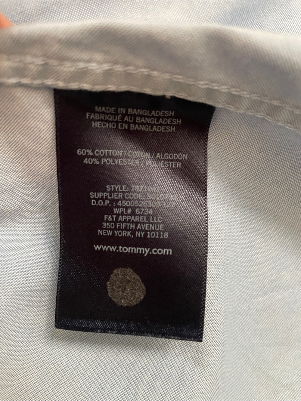 Tommy Hilfiger Light Blue Button-Down Shirt - Kids - Picture 3 of 3